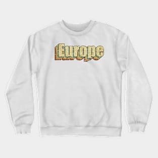 Europe // Vintage Rainbow Typography Style // 70s Crewneck Sweatshirt